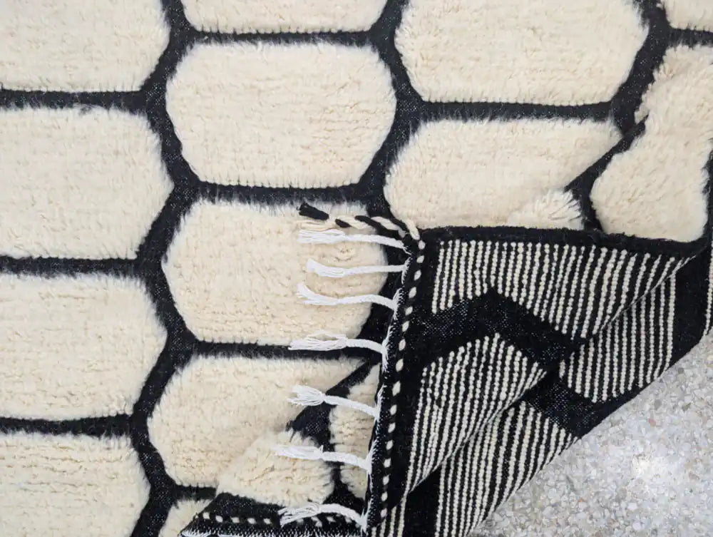 arriere-tapis-beni-ouarain-tissage-main - BERB