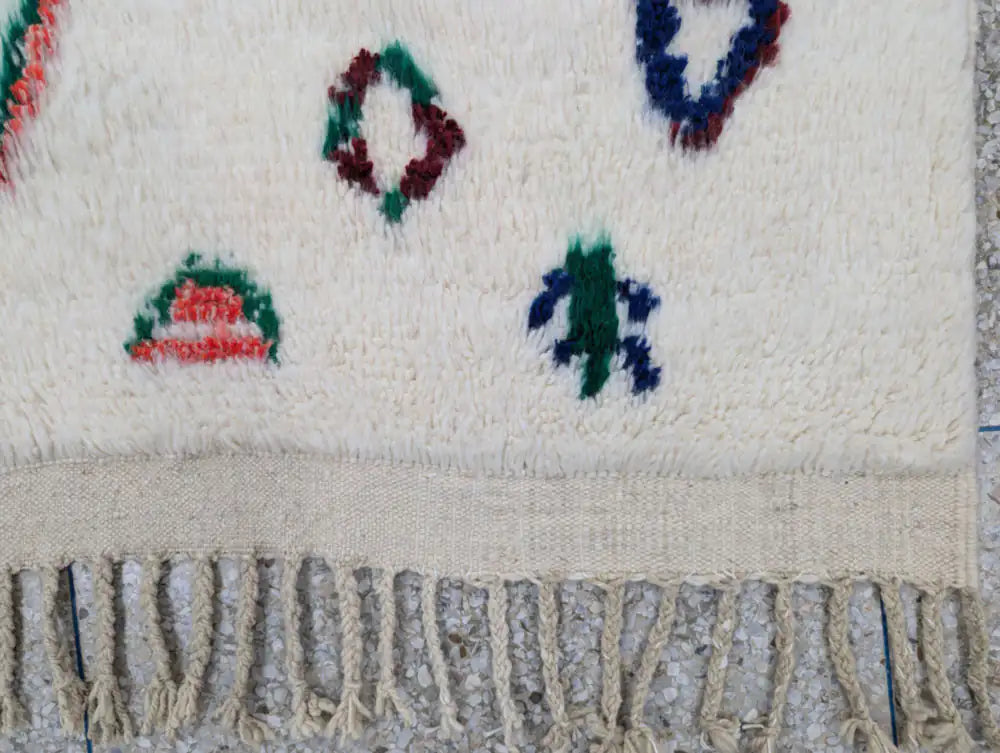 franges-tapis-marocain-azilal-laine - BERB