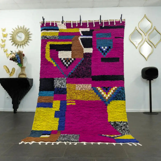 Tapis berbère Marocain en laine naturelle - BERB