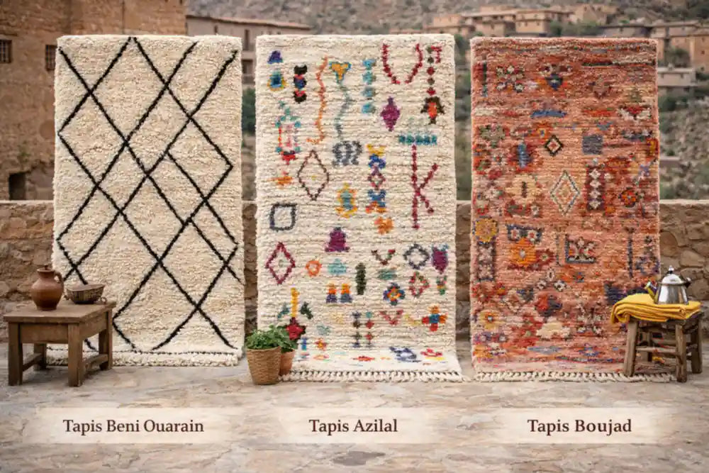 Beni Ouarain, Azilal, Boujad : lequel choisir pour votre intérieur ?