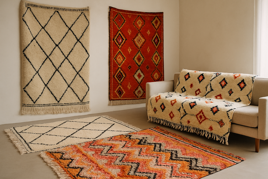 Tapis Berbères Authentiques : L'Art Ancestral Marocain qui Transforme Votre Intérieur - BERB