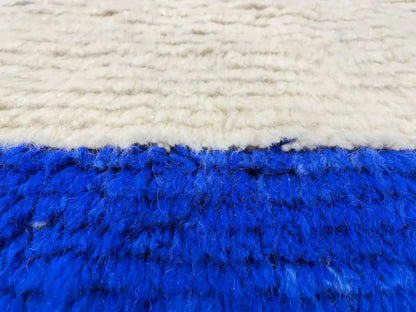 détail laine naturelle tapis berbère fait main