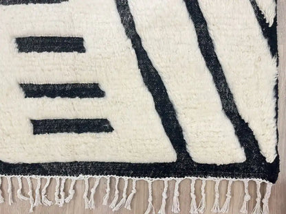 détail laine naturelle tapis béni ouarain