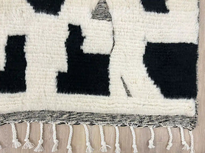  Détail laine naturelle tapis Beni Ouarain