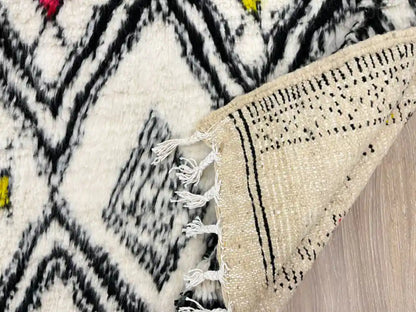 Tapis Beni Ouarain en laine naturelle – Pièce artisanale du Maroc