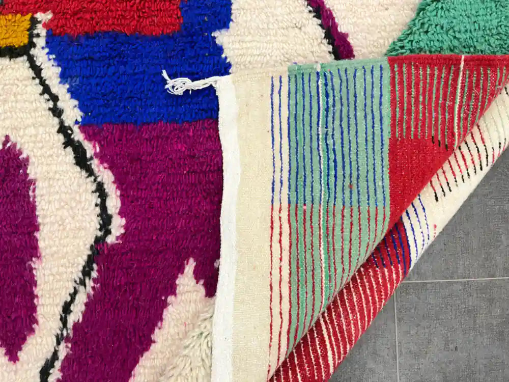 Tapis berbère Marocain en laine naturelle - BERB