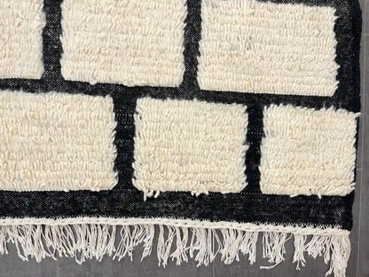 Franges tapis berbere beni ouarain fait main - BERB