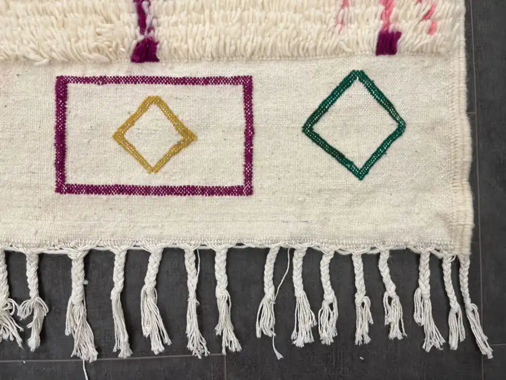 franges-tapis-marocain-azilal-laine - BERB