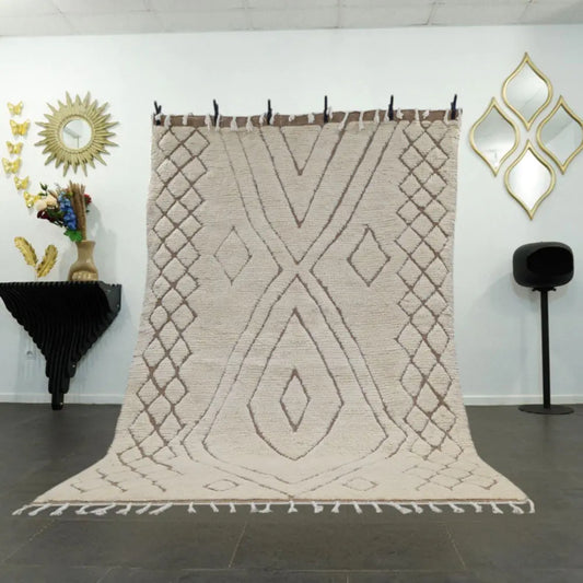 grande-tapis-marocain-laine-epaisse-fait-main - BERB