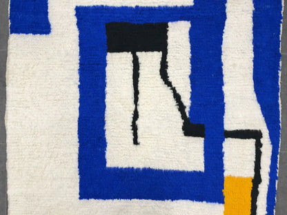 Tapis Beni Ouarain en laine de mouton naturelle, fait main