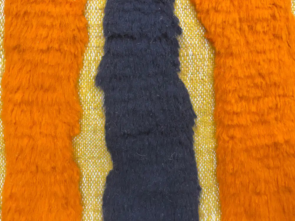 Laine d’un tapis Azilal à motif authentique, fait main