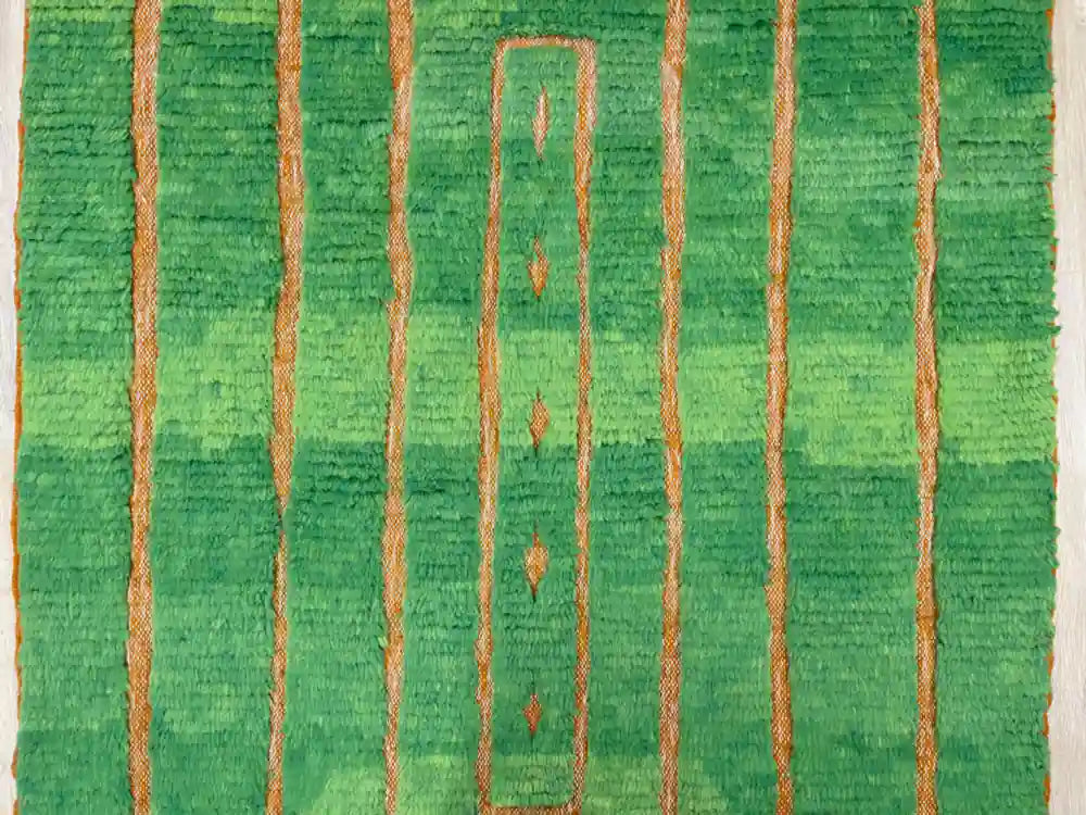 Laine naturelle d’un tapis Beni Ouarain authentique