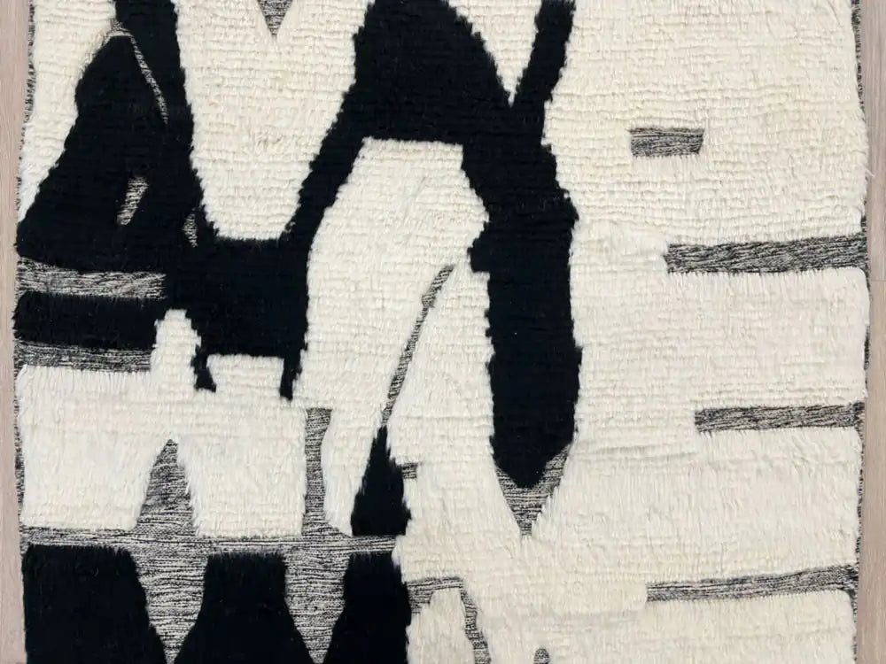 Motif berbère géométrique tapis Beni Ouarain