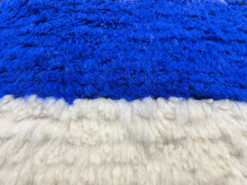 Tapis Beni Ouarain contemporain en laine | Fait main au Maroc | BERB