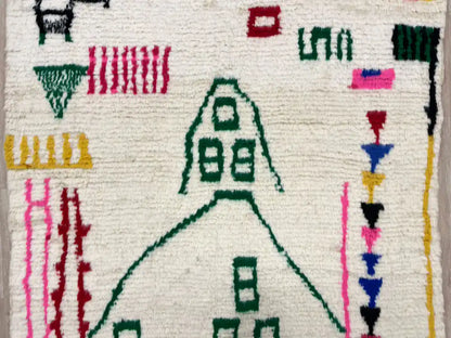 Motif coloré tapis berbère pas cher Azilal