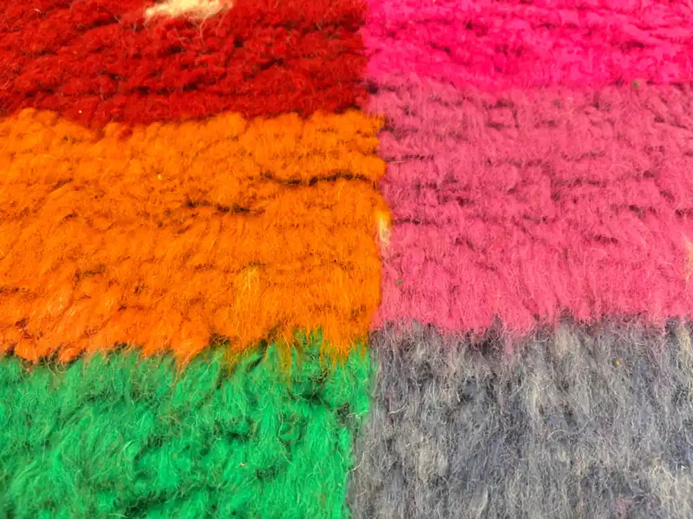 Tapis Azilal fait main – Artisanat marocain en laine - BERB