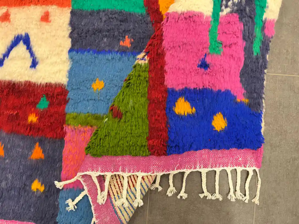 Tapis Azilal fait main – Artisanat marocain en laine - BERB