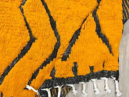 Tapis berbère Beni Ouarain en laine naturelle fait main