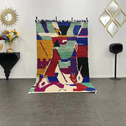 Tapis berbère Marocain en laine naturelle - BERB