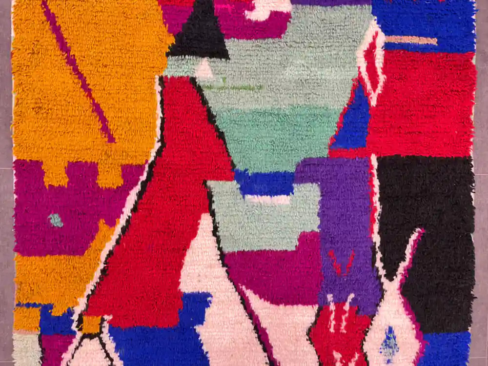 Tapis berbère Marocain en laine naturelle - BERB