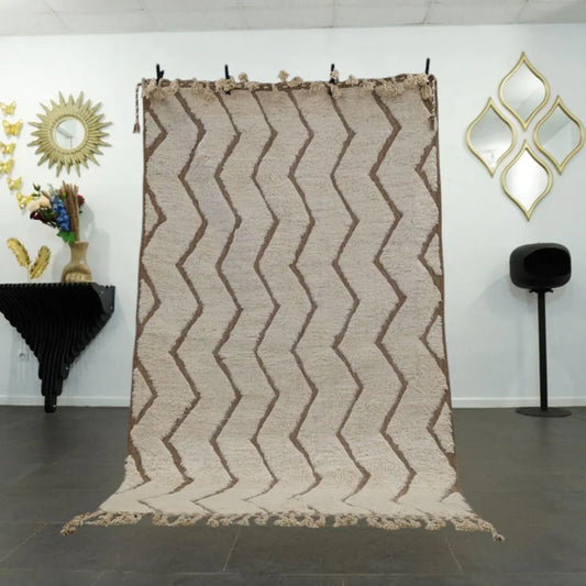 Tapis berbere Beni Ouarain en laine naturelle 2025 - BERB