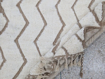 Tapis berbere Beni Ouarain en laine naturelle 2025 - BERB