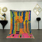 tapis boujaad multicolore pour salon style berbère