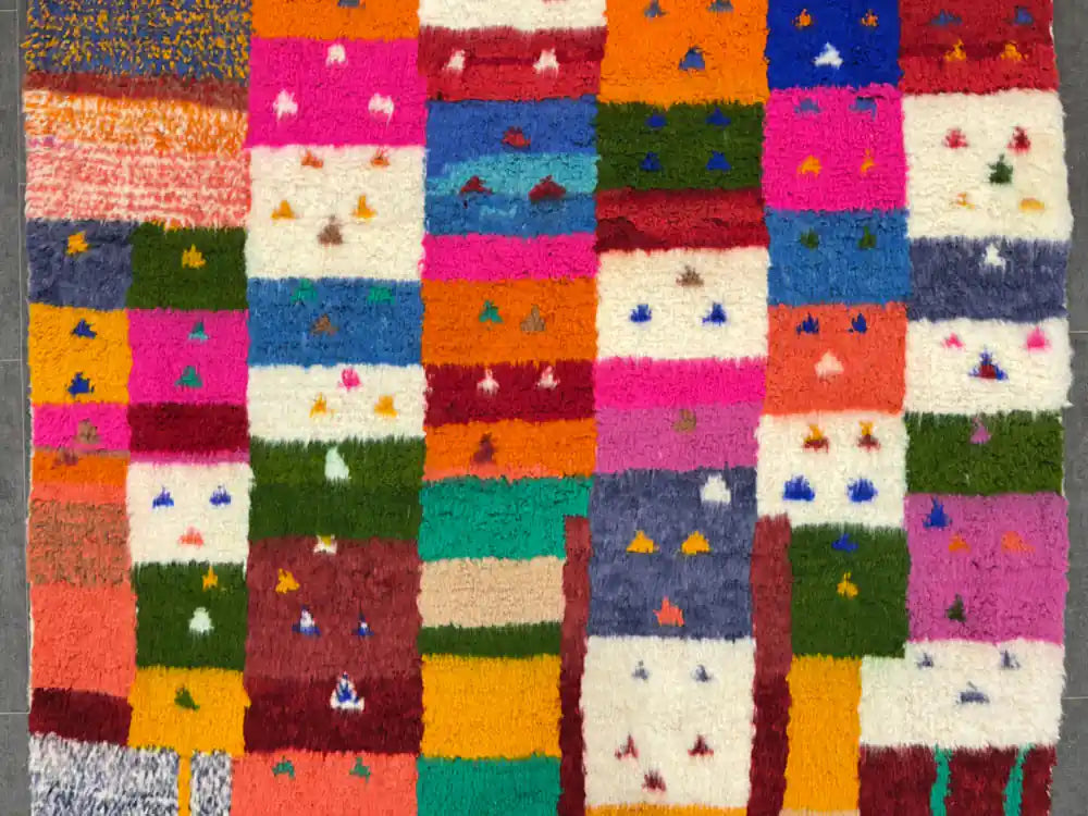 Tapis Azilal fait main – Artisanat marocain en laine - BERB