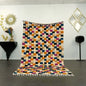 Tapis marocain multicolore en laine pour salon, style berbère Azilal