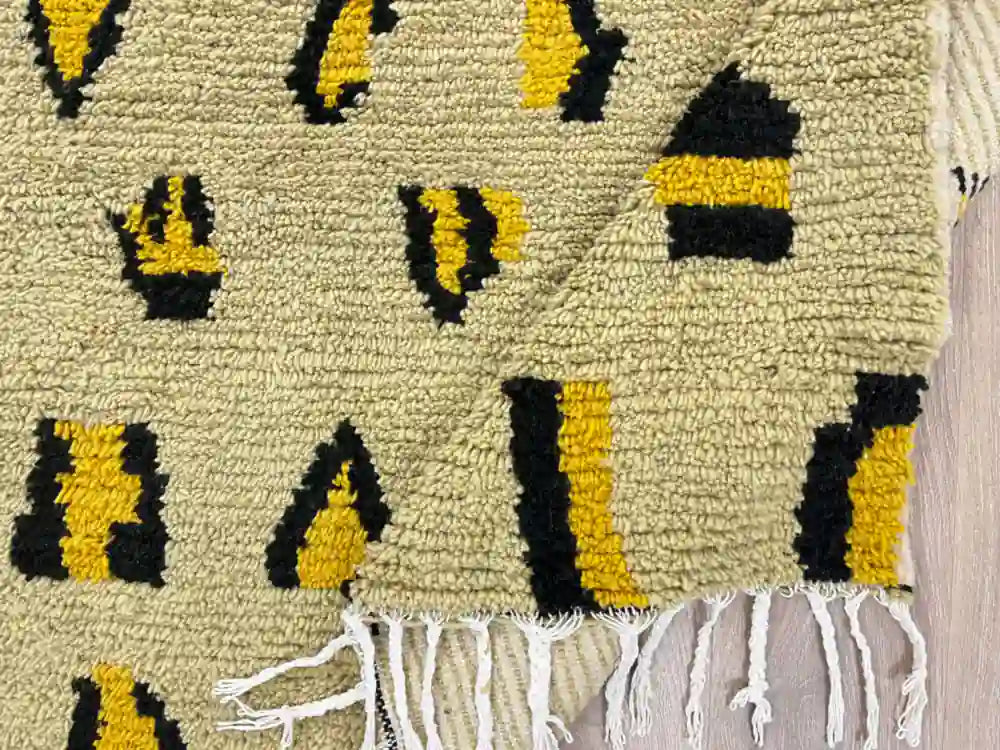 Tapis Berbère Moderne – Beni Ouarain Fait Main