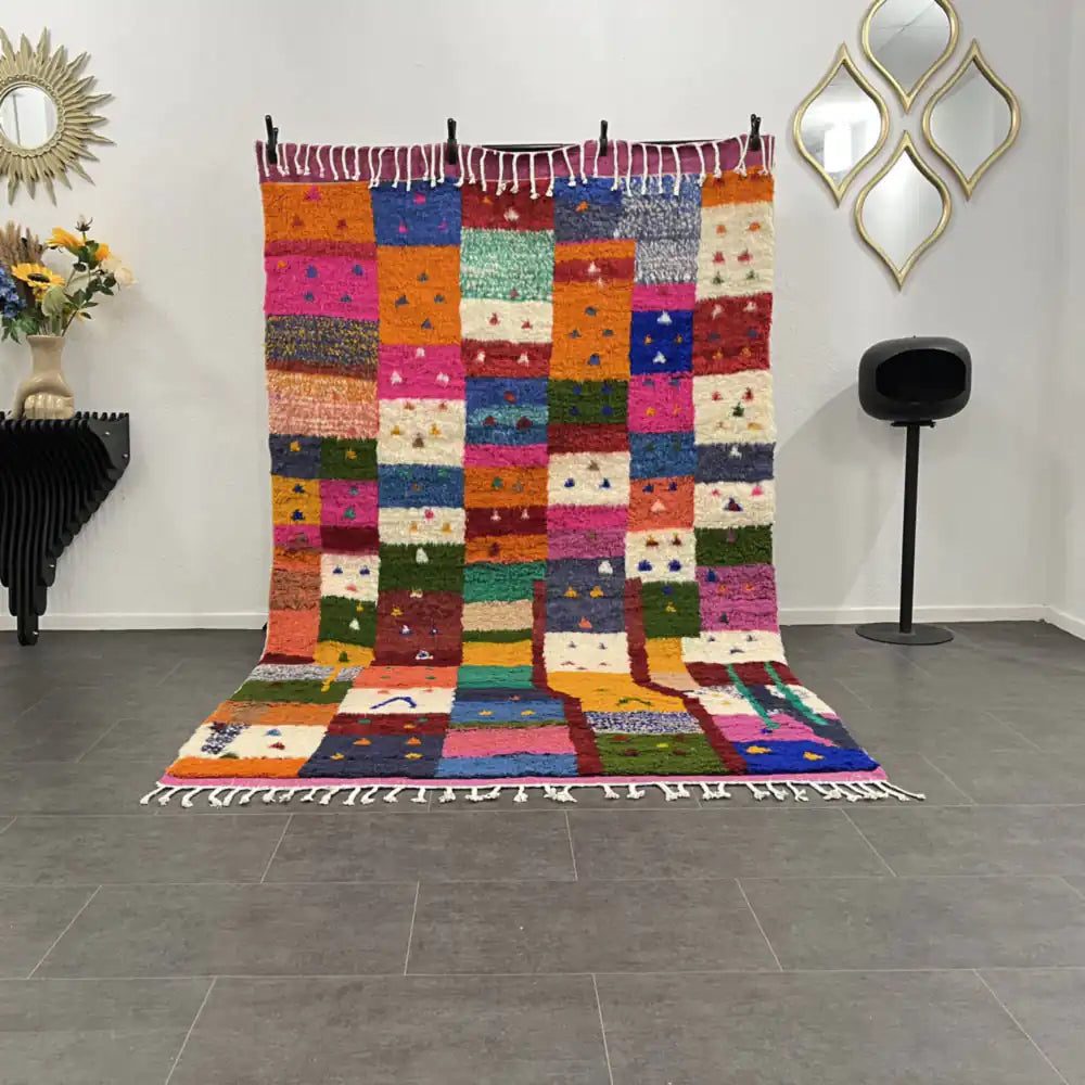 Tapis Azilal fait main – Artisanat marocain en laine - BERB