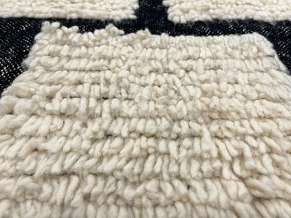 Tapis berbère Beni Ouarain – géométrique – laine naturelle - BERB