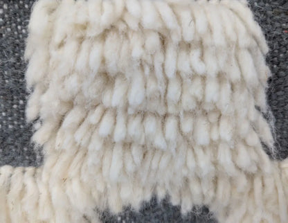 Tapis berbère Beni Ouarain – Laine naturelle – Noir et blanc - BERB